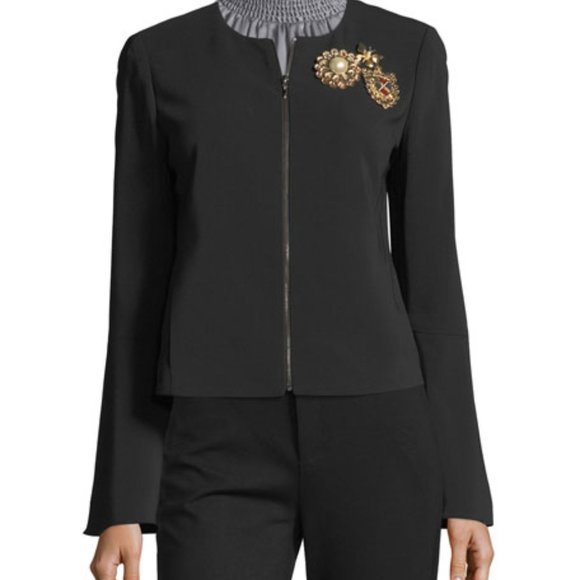 Kobi Halperin Briana Bell-Sleeve Black Jacket - Picture 4 of 4